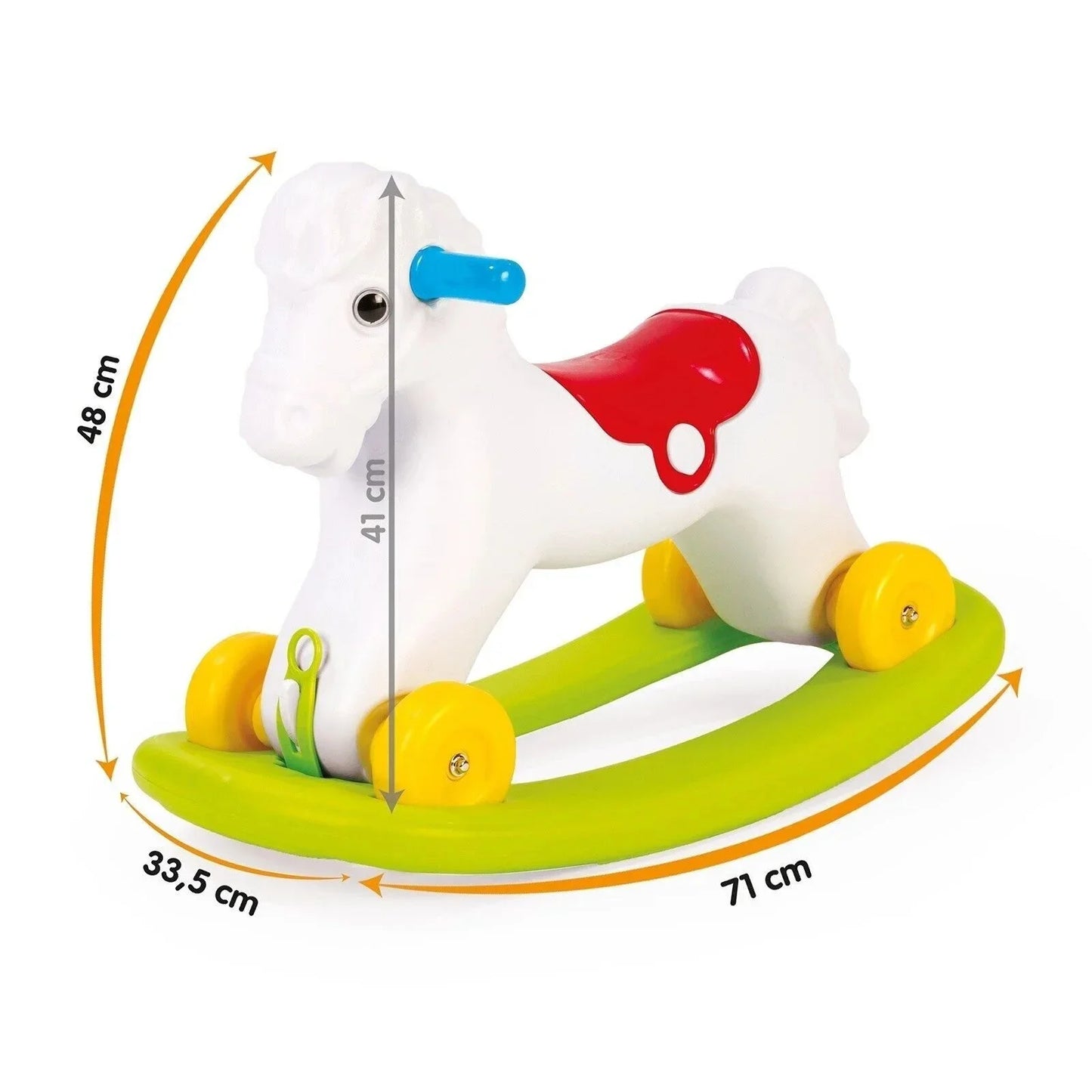 Dolu Rocking Horse with Wheels