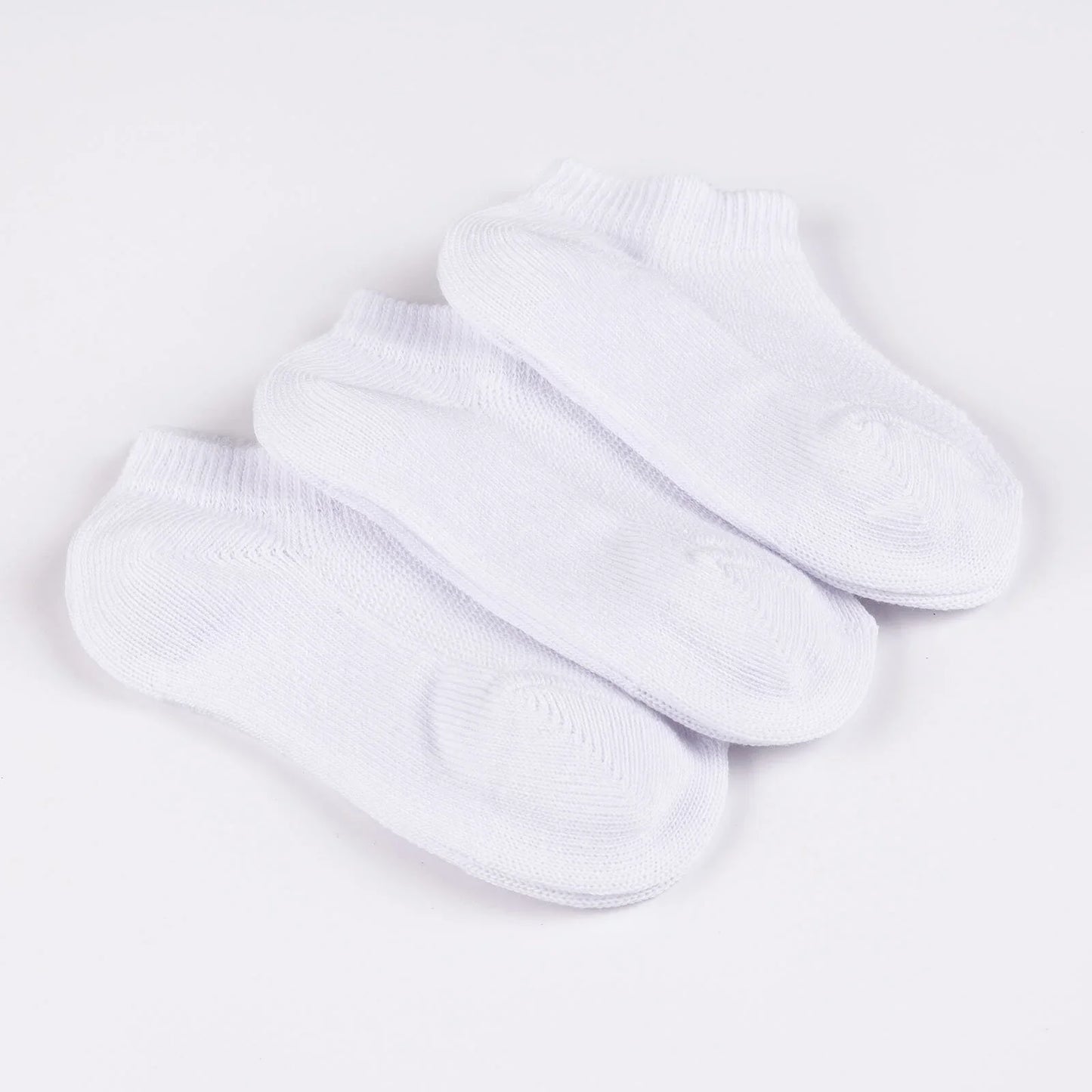 HelloBaby Unisex Socks 3 pcs - White