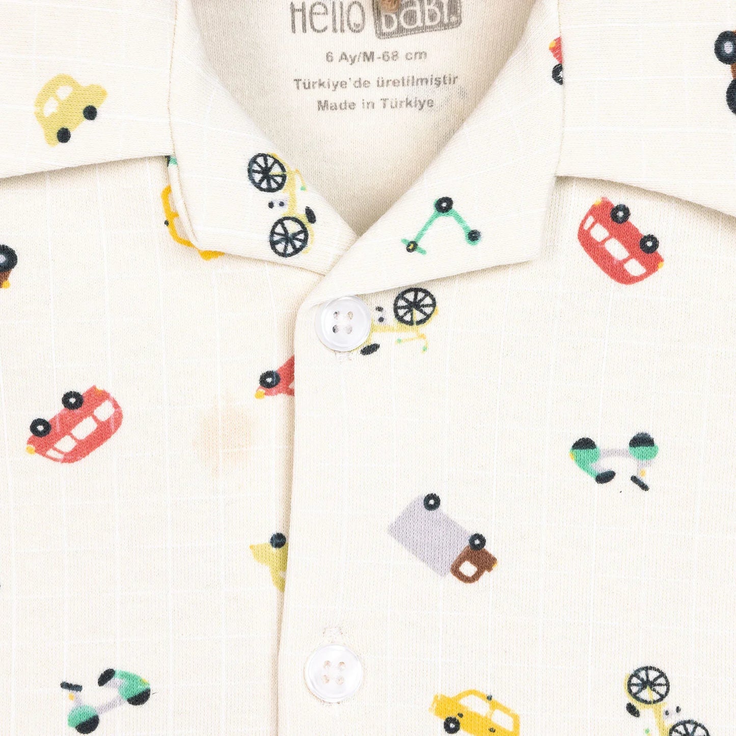 HelloBaby Boy Long Sleeve Pyjamas Set - Ecru