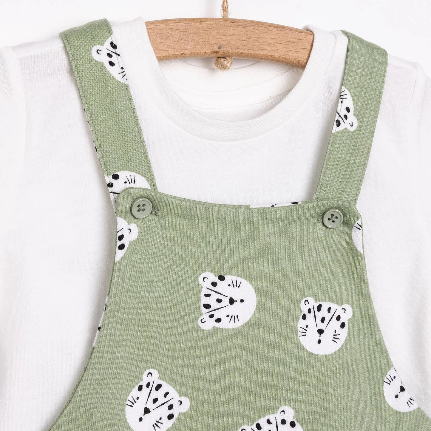 HelloBaby Basic Boy Overall Short - White