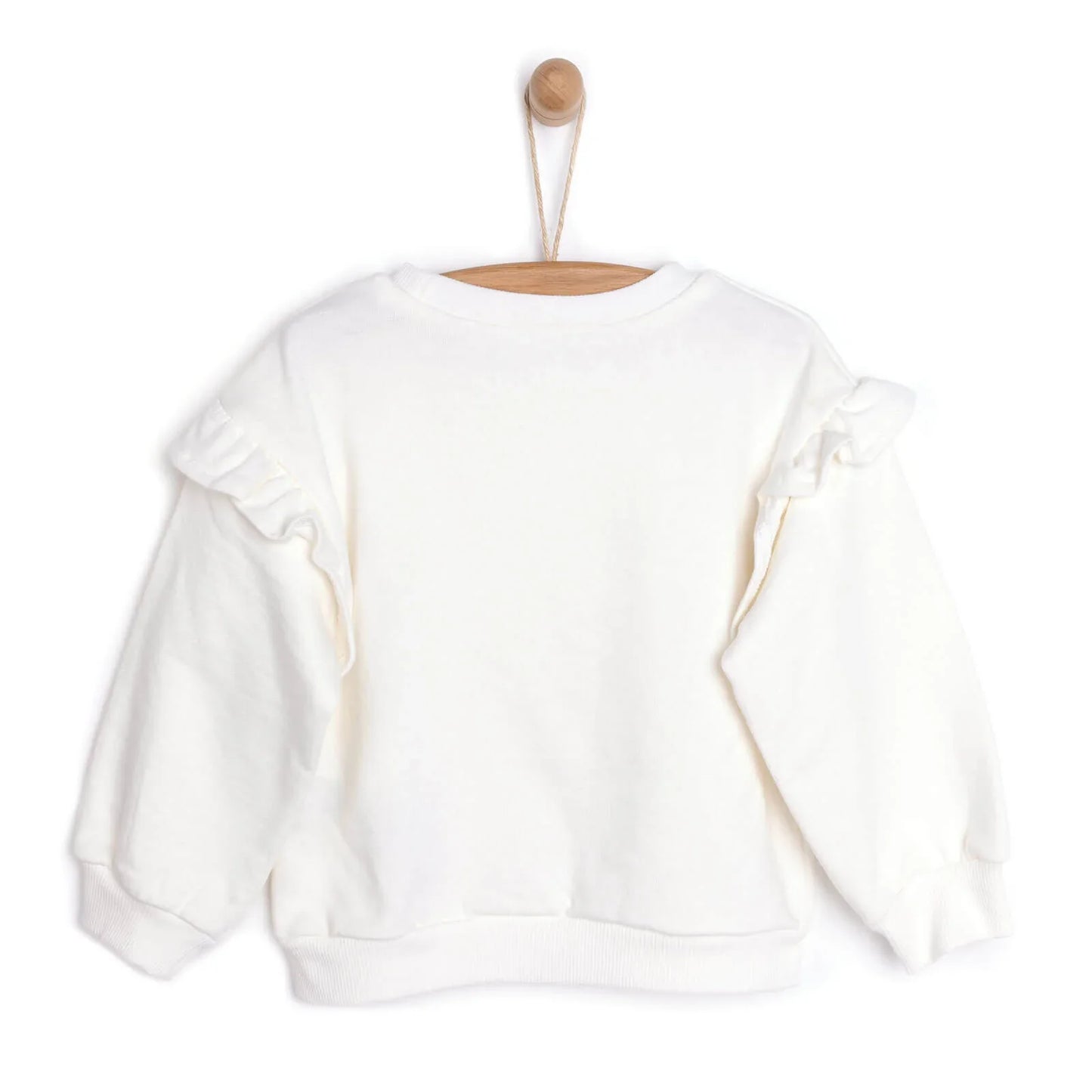 HelloBaby Baby Girl Winter Fairytale Sweatshirt - Ecru