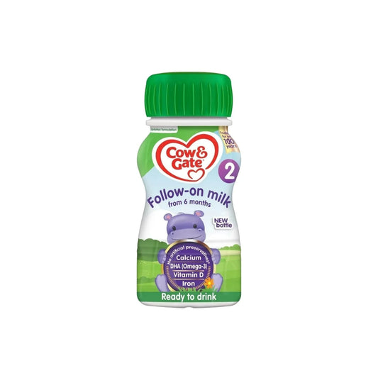 Cow & Gate 2 Follow On Ready to Drink Liquid Milk 6+ months 200ml