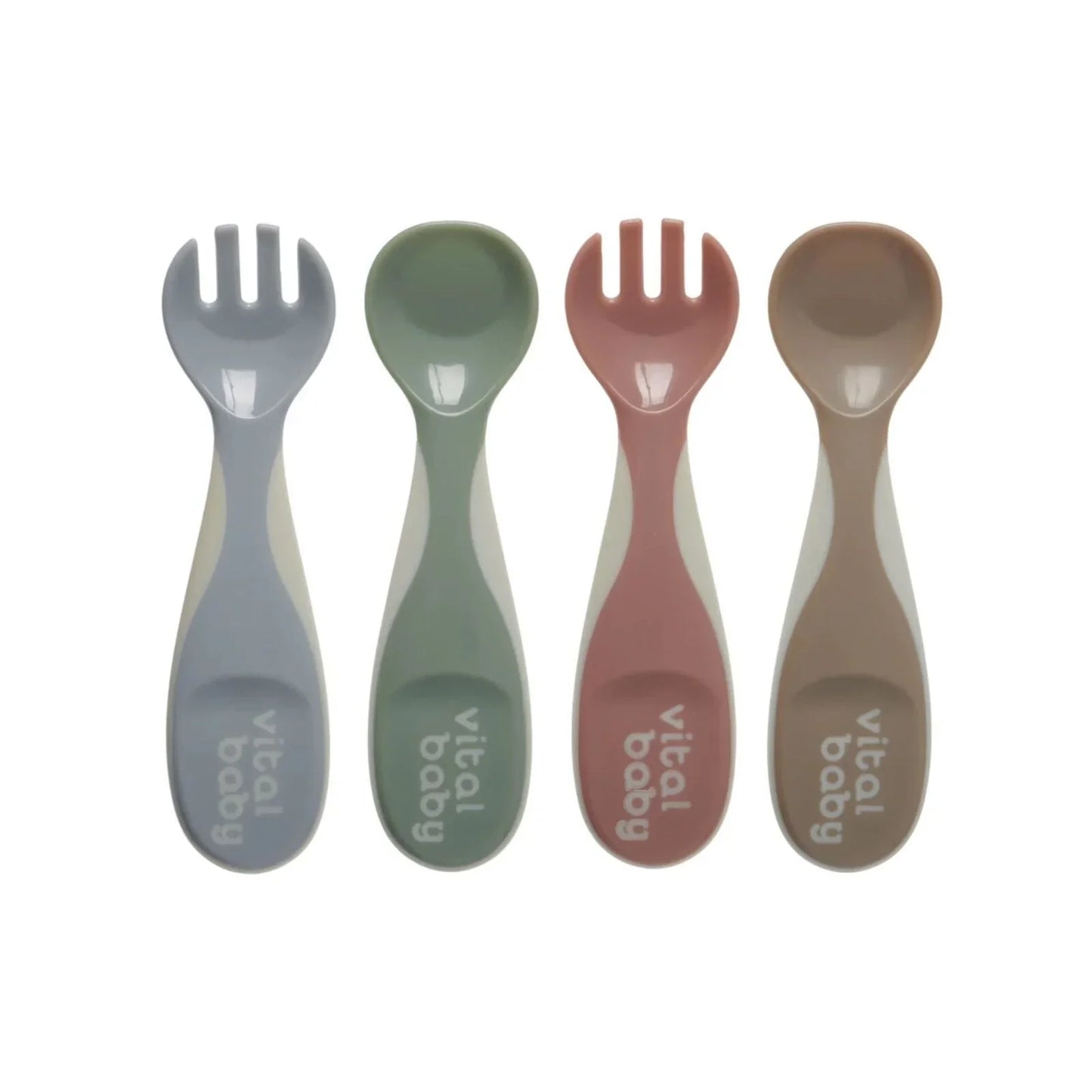 Vital Baby Nourish Chunky Cutlery Natural Pack of 4