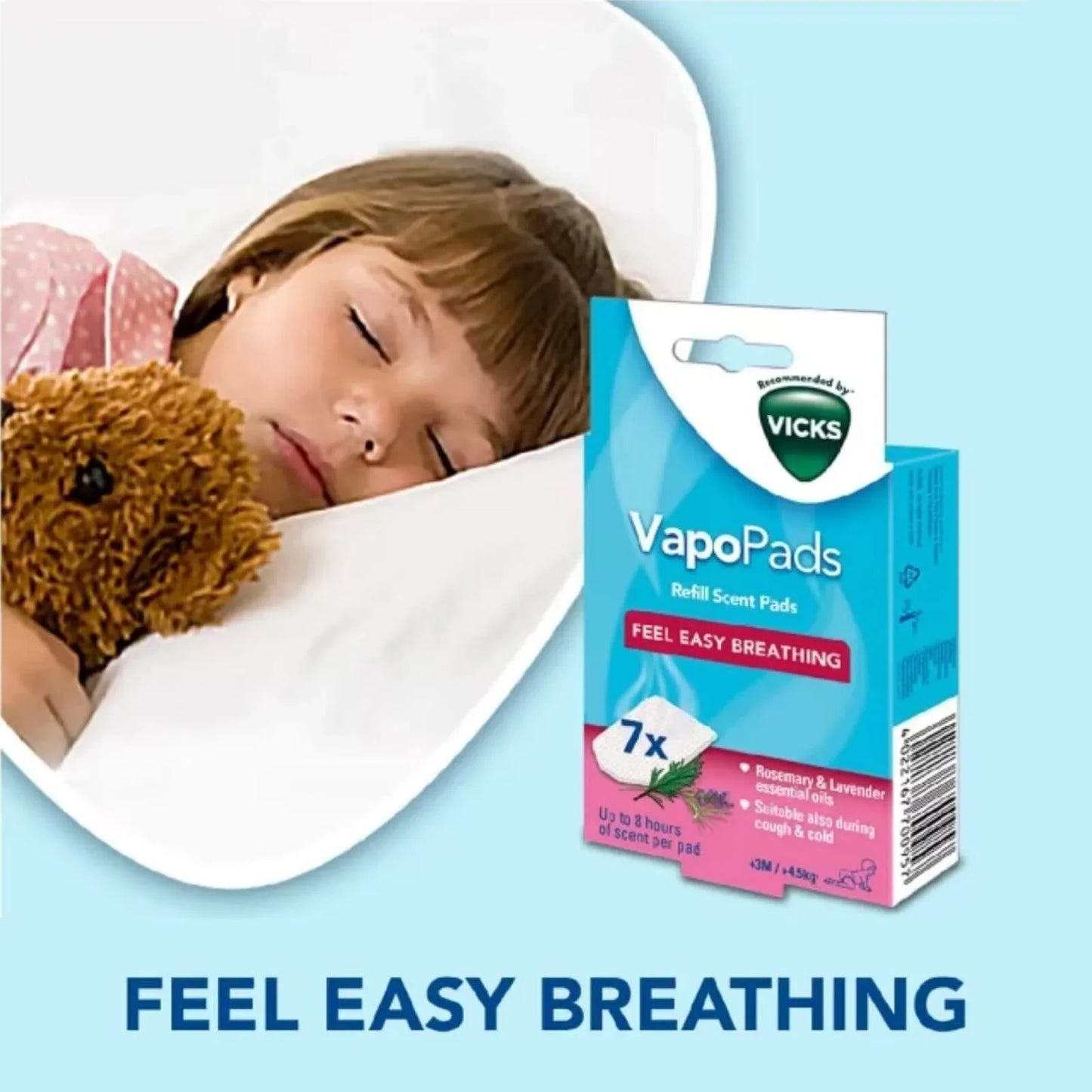 Vicks Rsmry & Lvndr Scent Pads