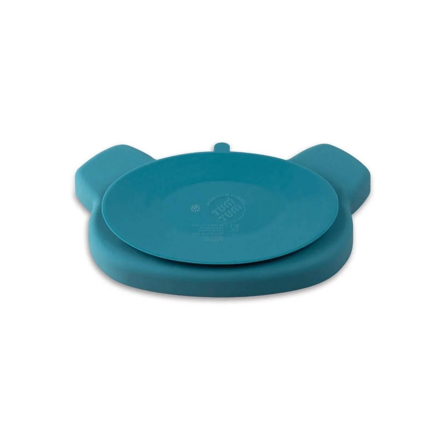 TUM TUM Silicone Weaning Bowl & Spoon Set Boris Bear - Blue