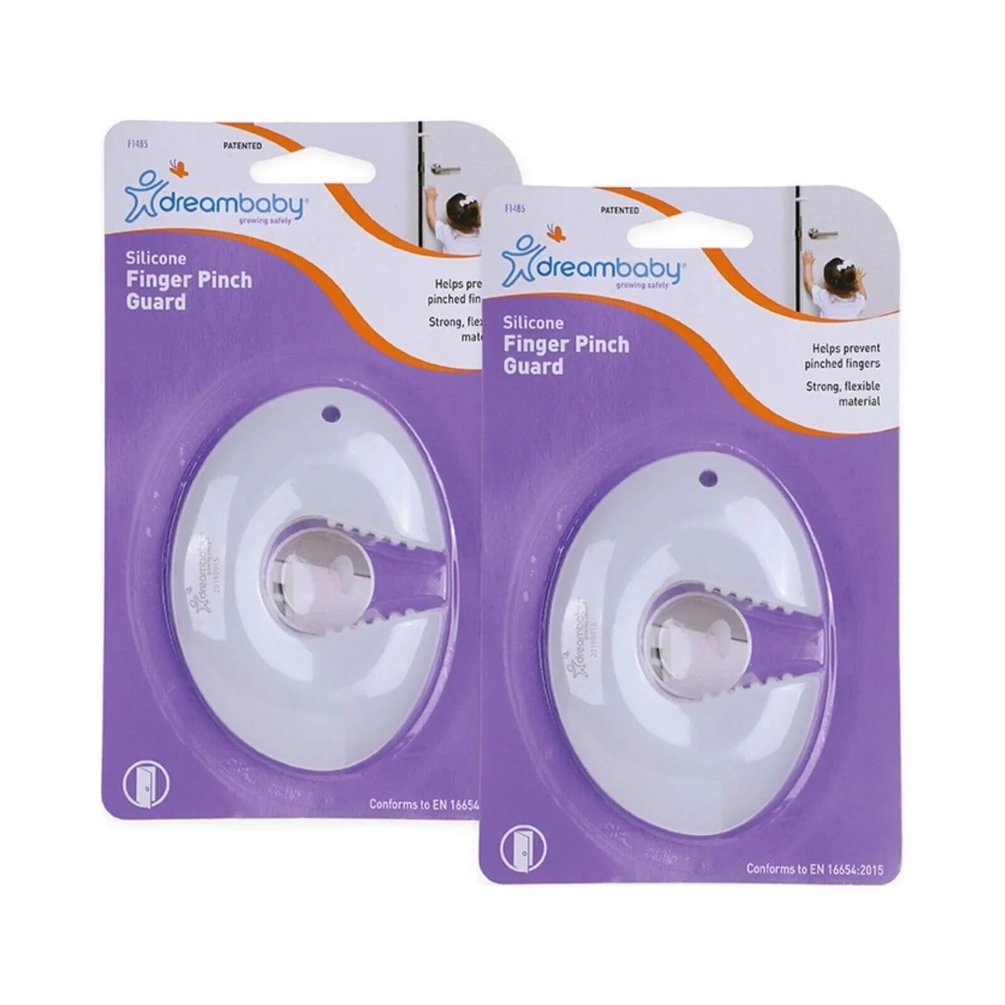 Dreambaby Silicone Finger Pinch Guard 2 Pack - Brown Box