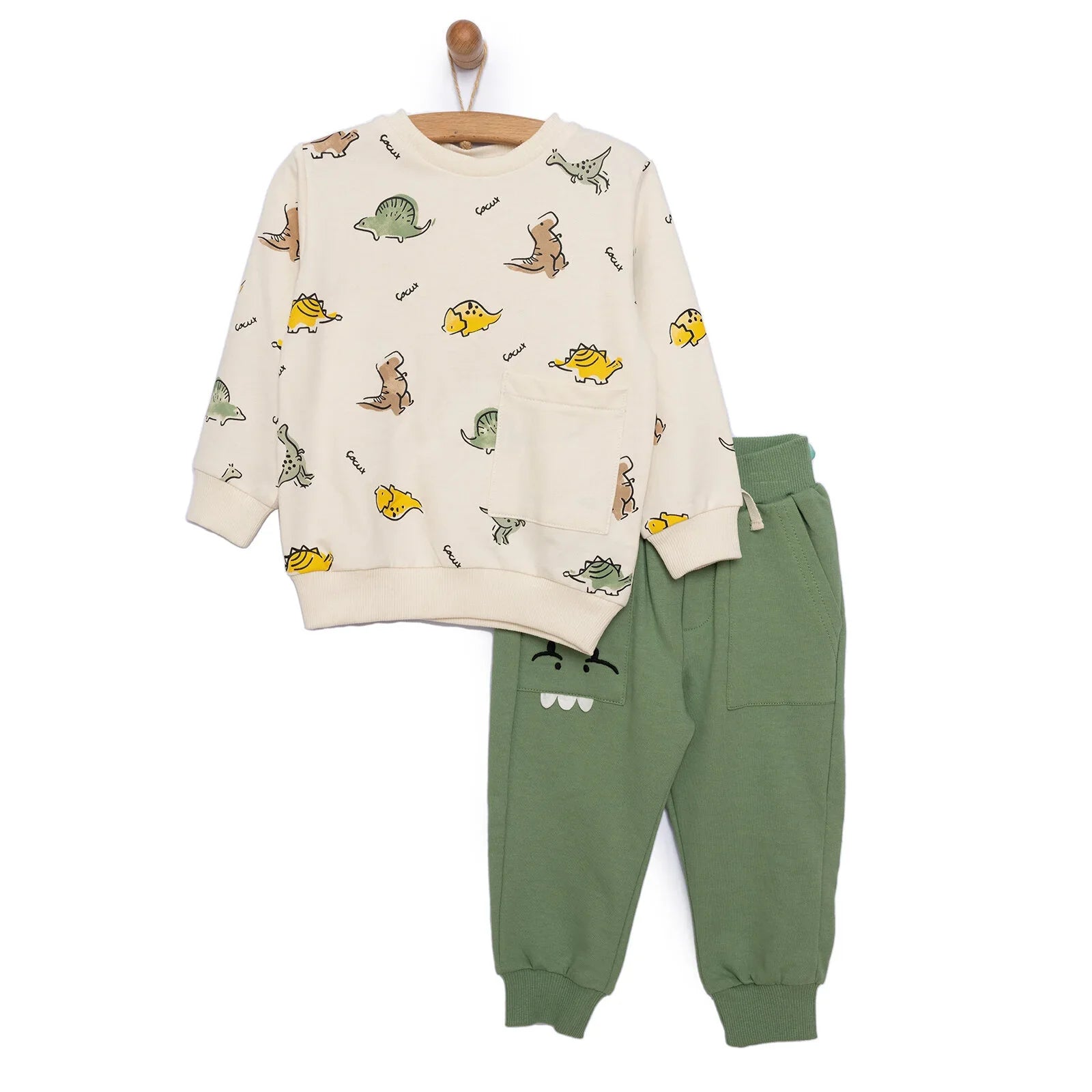 Cocux Animals Baby Boy Tracksuit - Beige