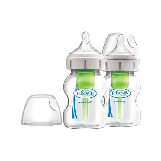 Dr. Brown's Options+ Wide Neck Anti-Colic Glass Bottle 150ml Pack of 2