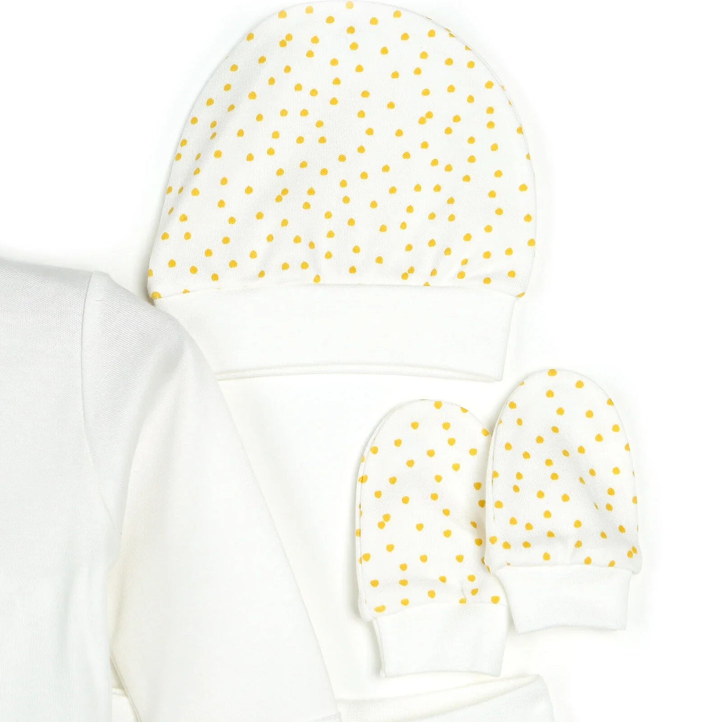 HelloBaby Sunshine 5-Piece Newborn Starter Set - Ecru - Ecru