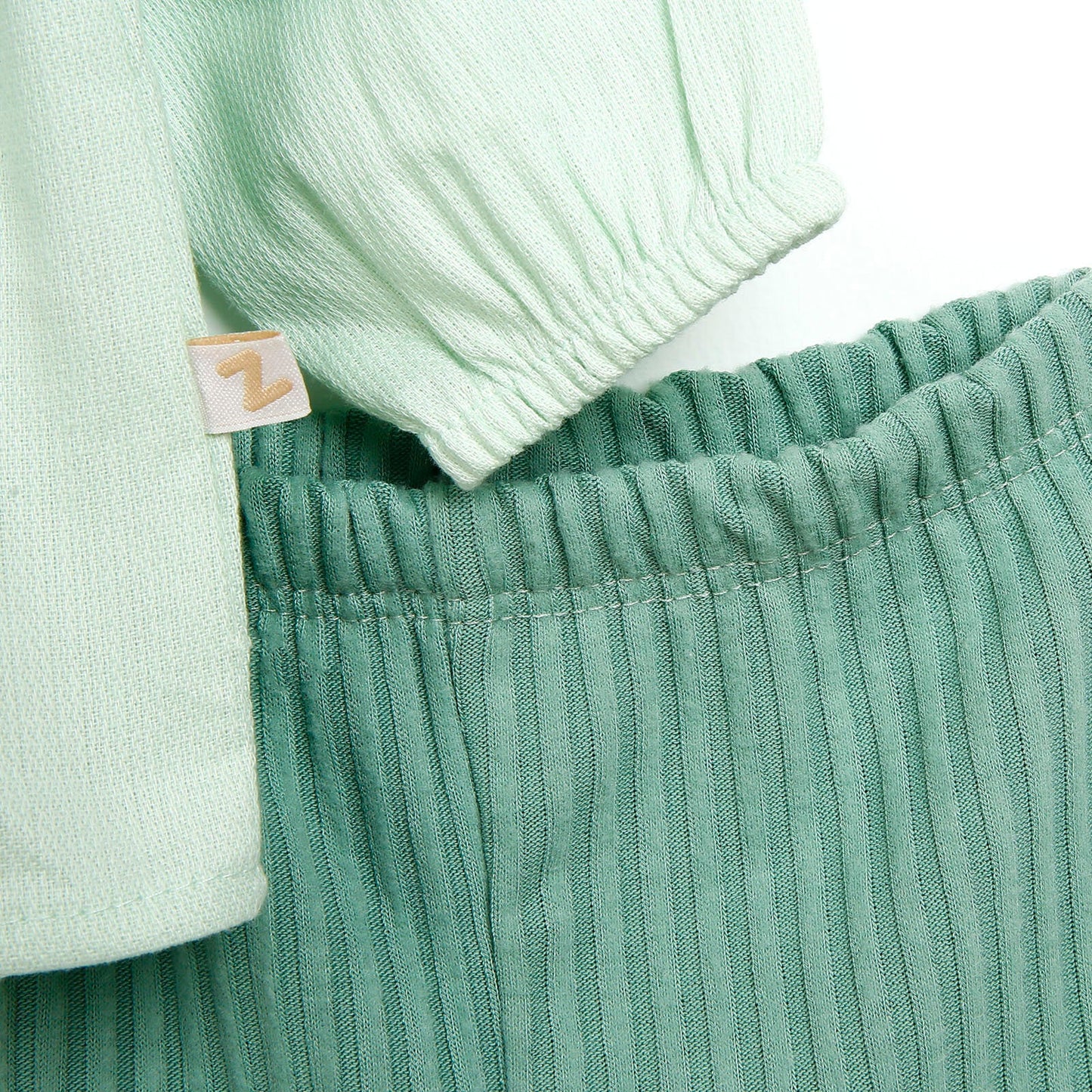 BabyZ Blouse-Tights - Light Green
