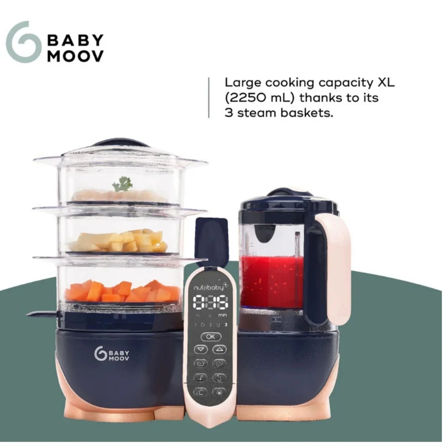 Babymoov Nutribaby Plus XL 5-in-1 Food Prep Machine