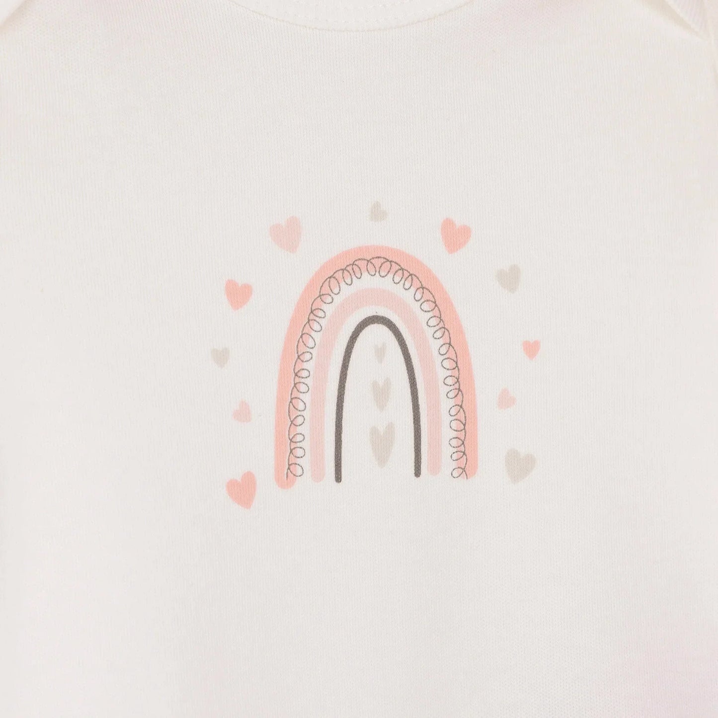 HelloBaby Newborn Baby Girl Rainbow Jumpsuit - Ecru