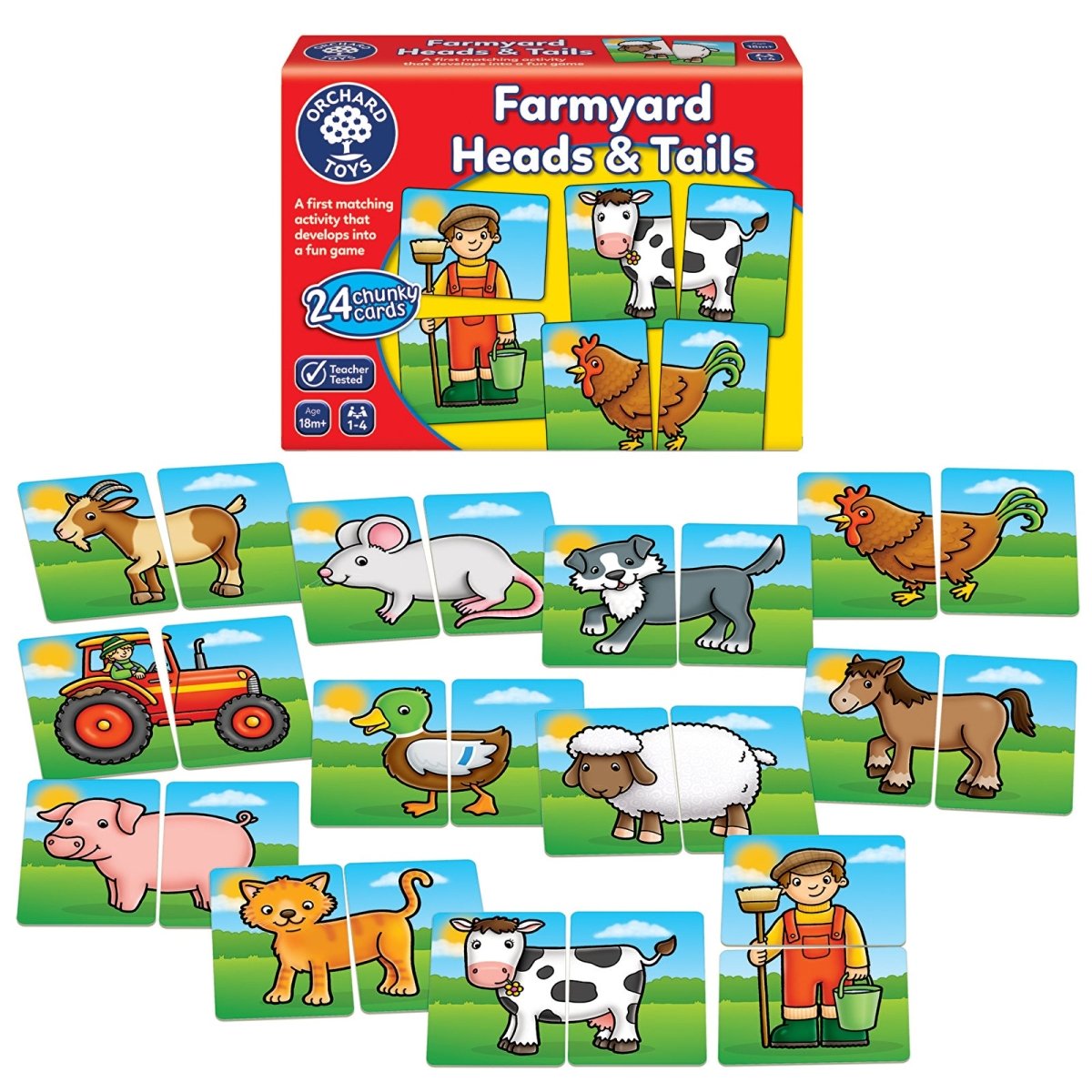 Orchard Toys Farmyard Heads & Tails