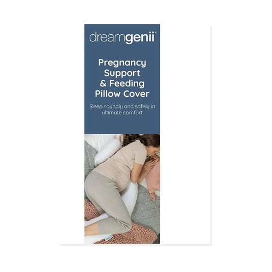 Dreamgenii Support and Feeding Pillow Spare Cover - White Cotton Jersey