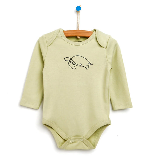 HelloBaby Long Sleeve Bodysuit - Khaki