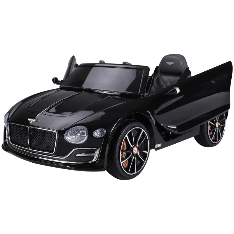 Licensed Bentley Kids Electric Car, 6V Battery Ride On Toy, Durable PP Construction in Black | HOMCOM-0