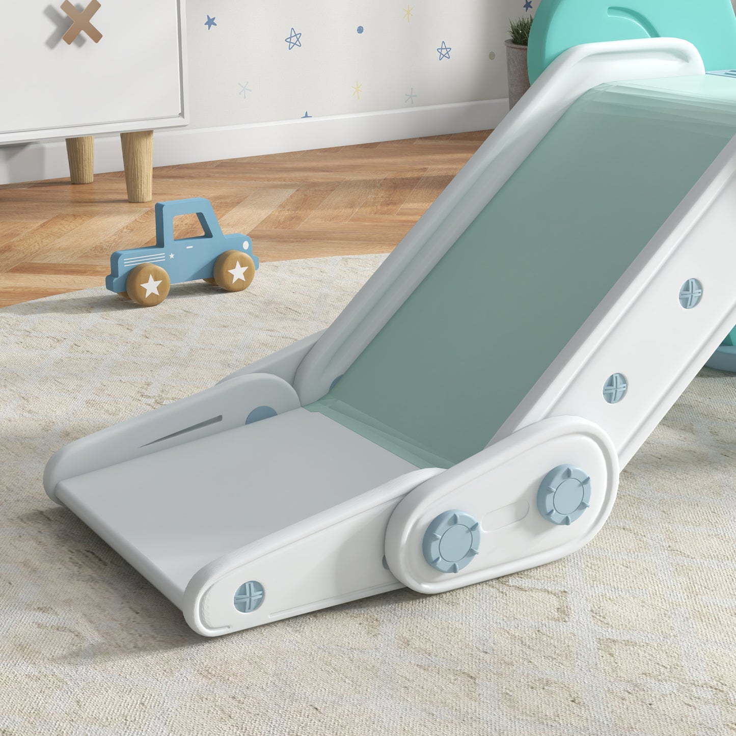 AIYAPLAY Foldable Kids Slide, Freestanding Baby Slide, for Ages 1.5-3 Years-6