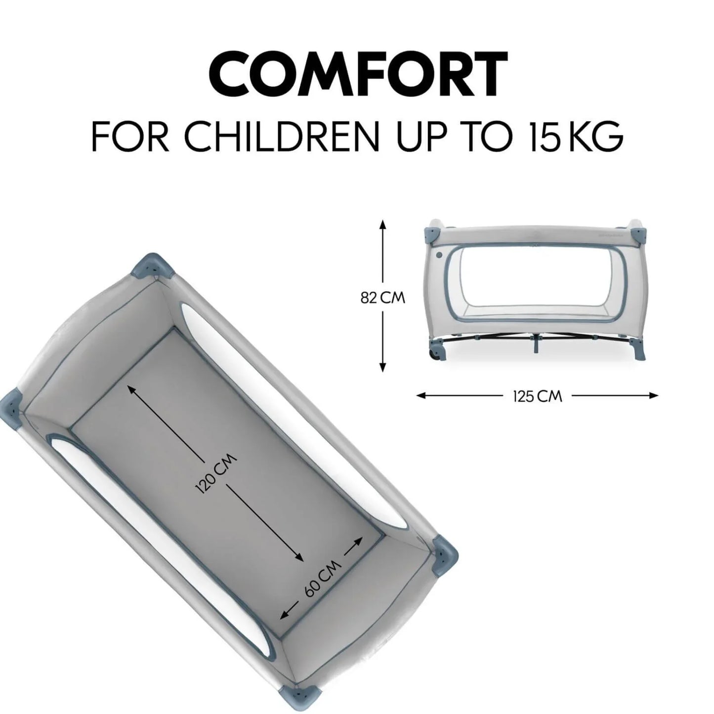 Hauck Sleep N Play Go Plus - Dusty Blue