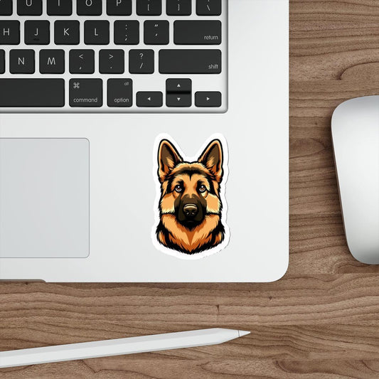Cartoon German Shepherd Sticker – Loyal Dog Vinyl Decal - mezetto KEOLIX KEOLIX