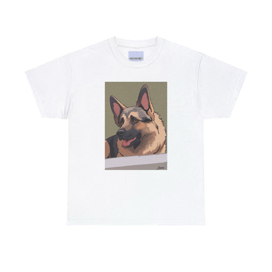 Cartoon German Shepherd T-Shirt | Cute Dog Lover Gift - mezetto KEOLIX KEOLIX
