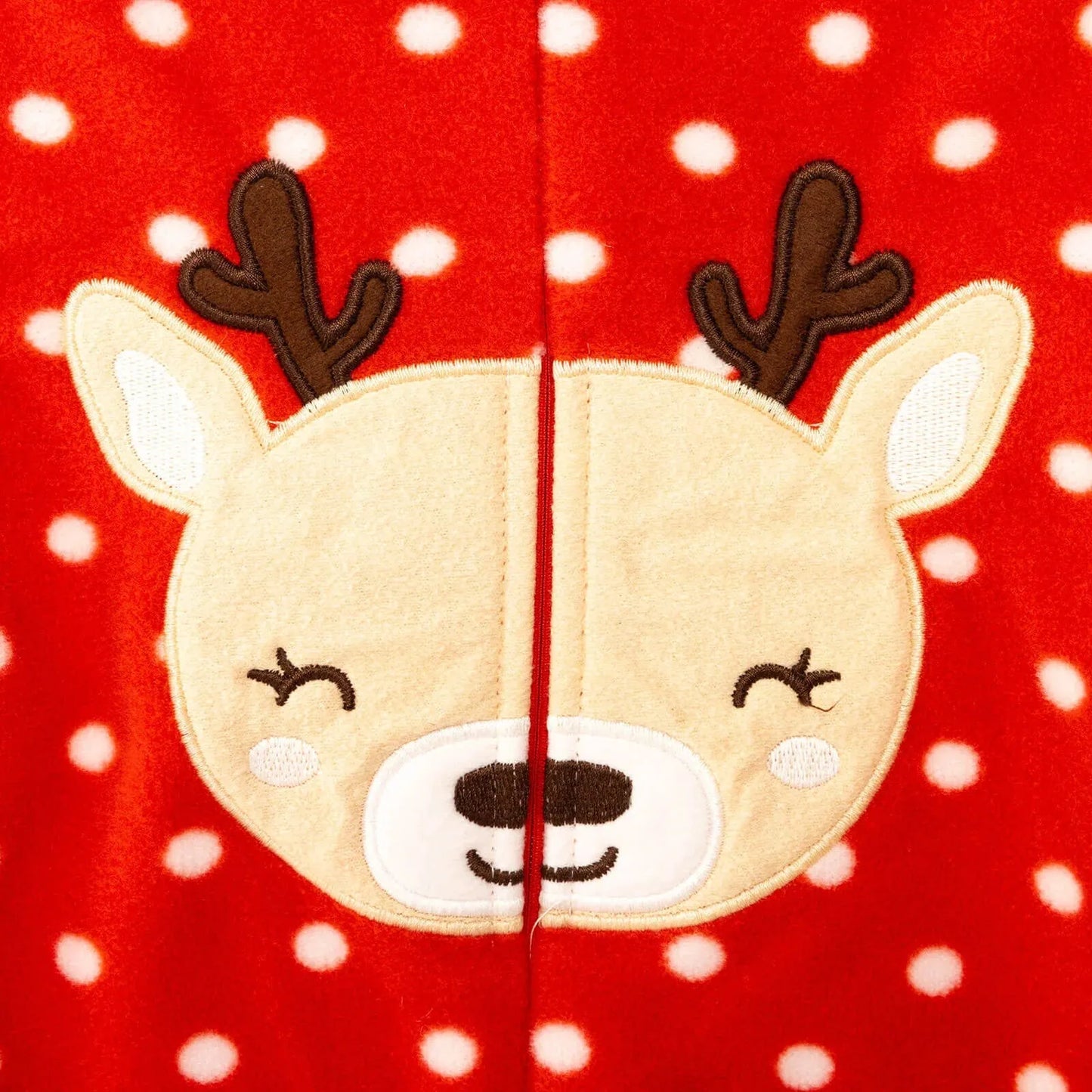 HelloBaby Newborn Baby Girl Deer Jumpsuit - Red