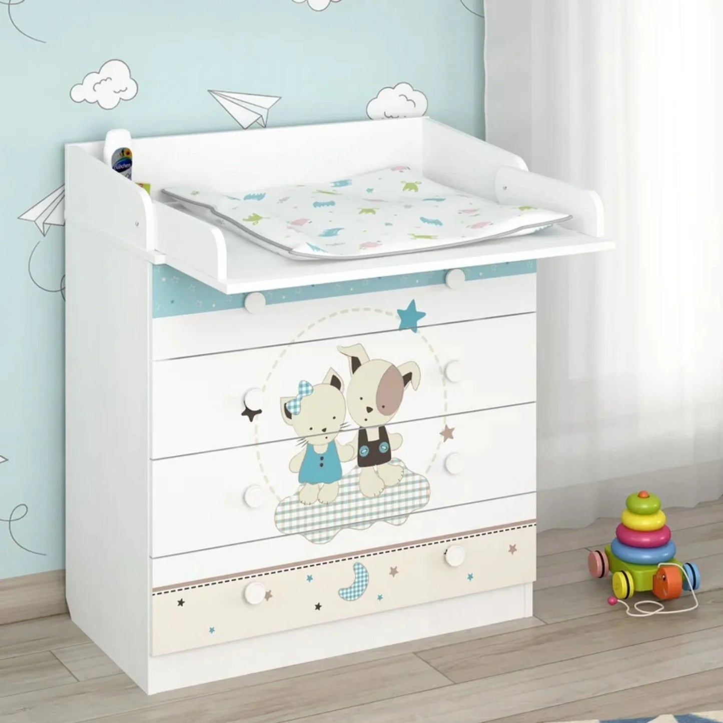 Shefa Kids 800 Changing Dresser - Best Friends