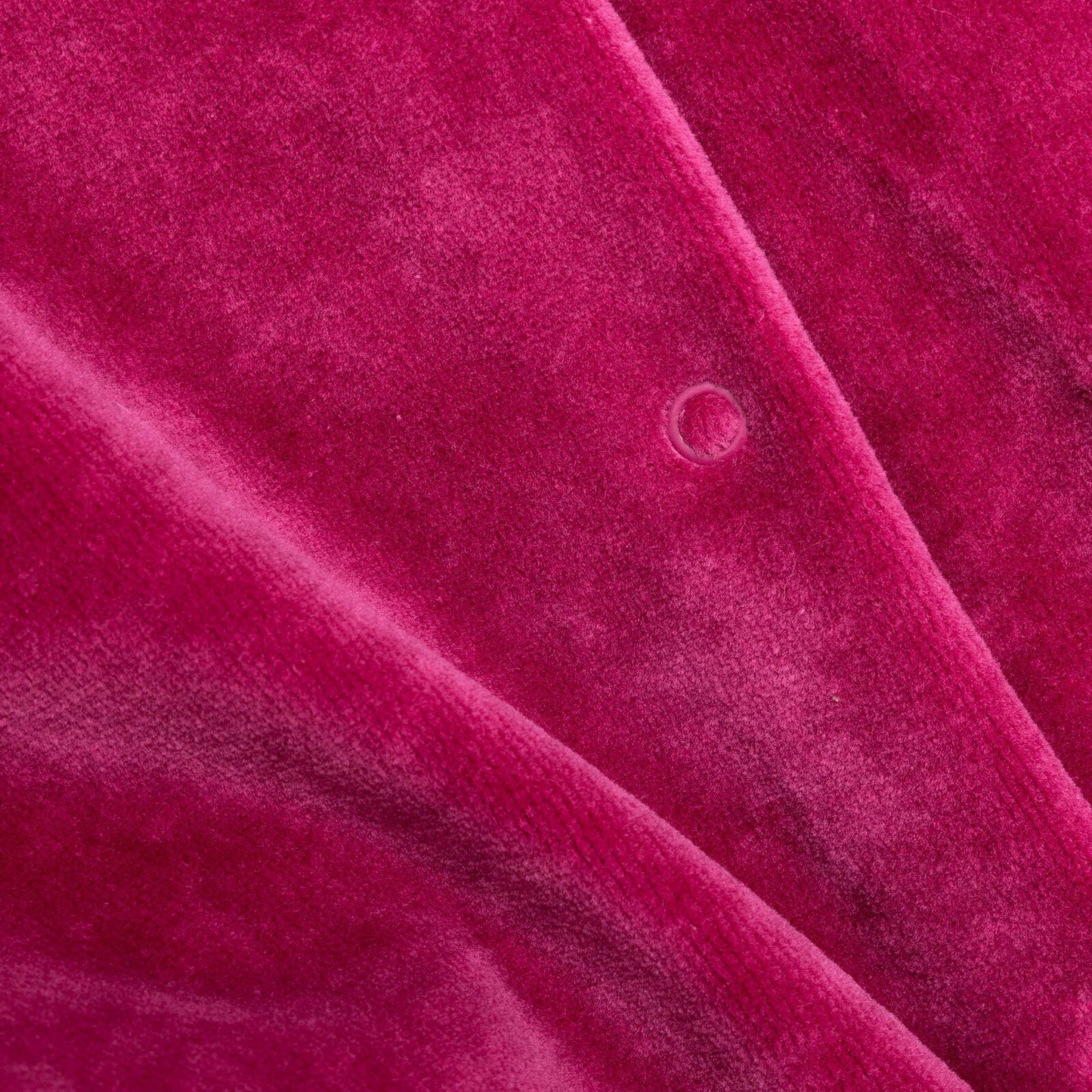 HelloBaby Newborn Unisex Embroidered Velvet Jumpsuit - Fuchsia