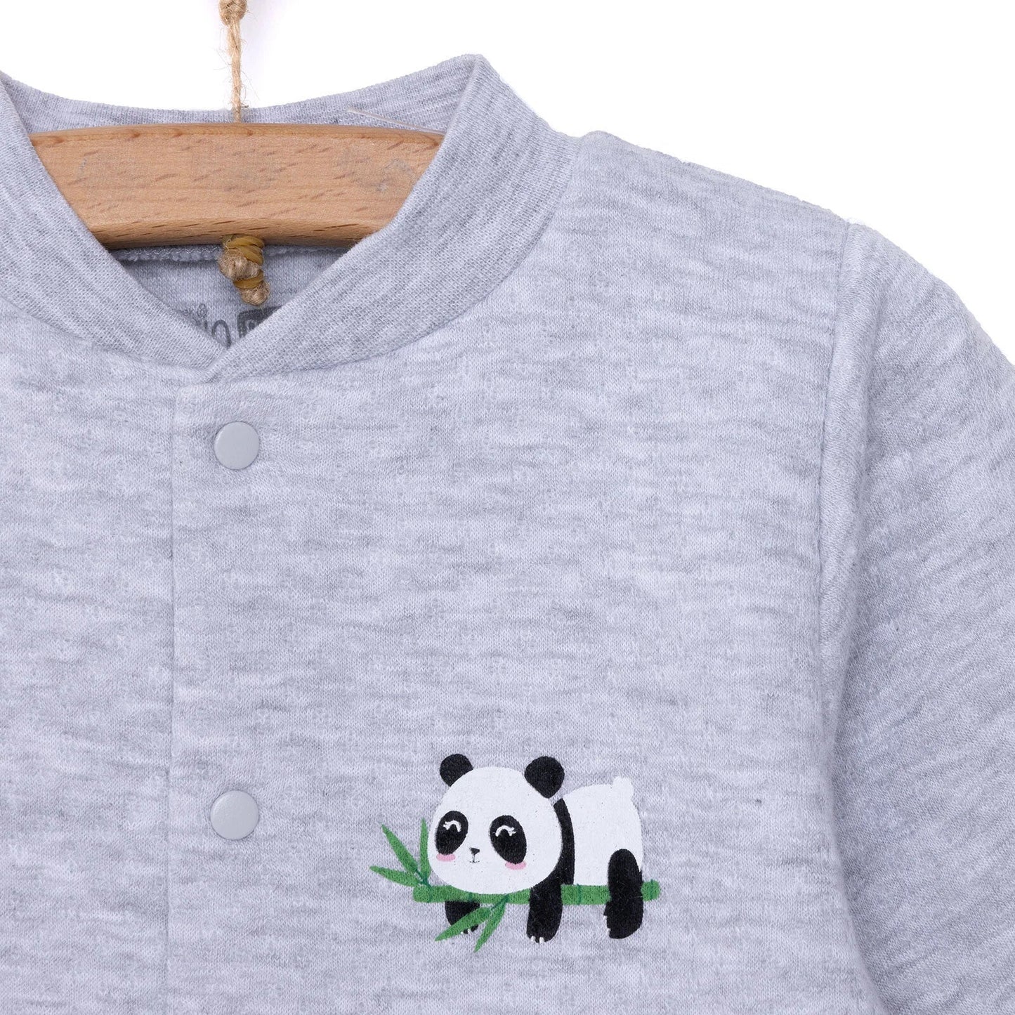 HelloBaby Unisex Quilted Cardigan - Grey Melange