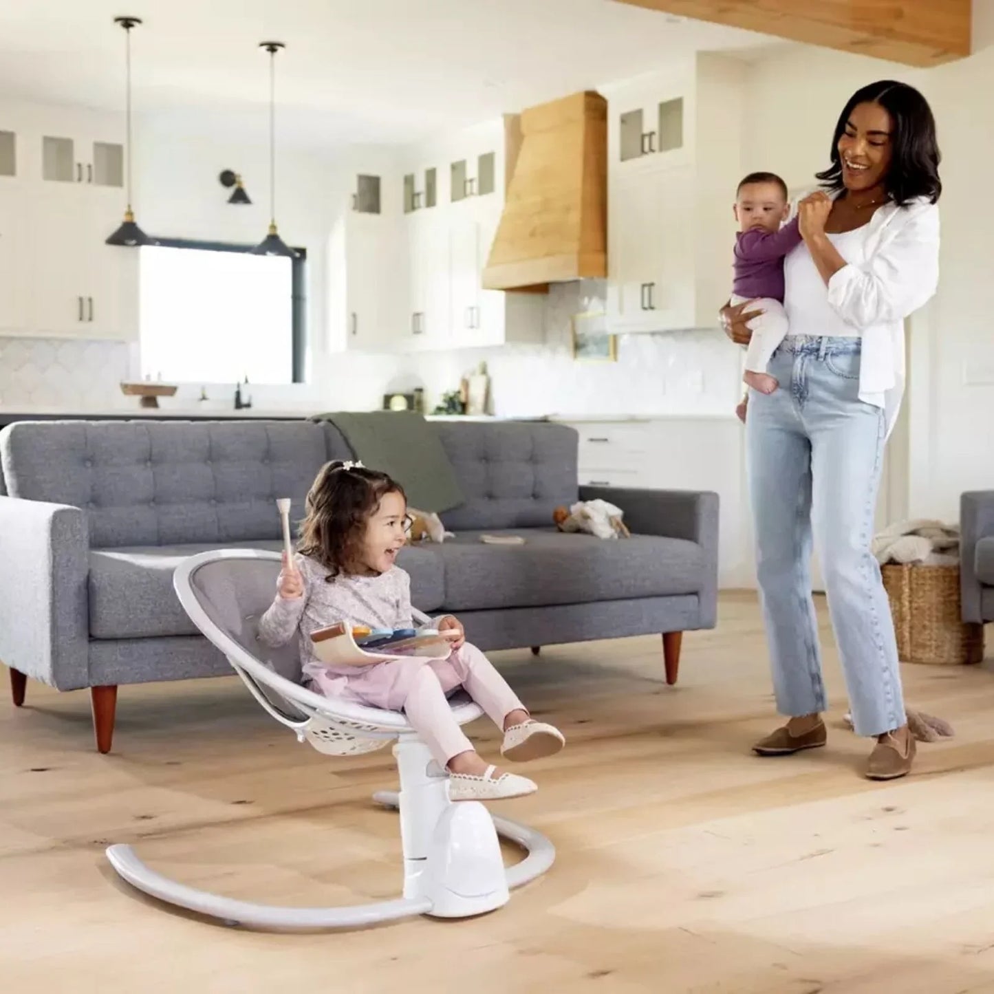 Graco Sway N Grow Bluetooth Swing - Heather