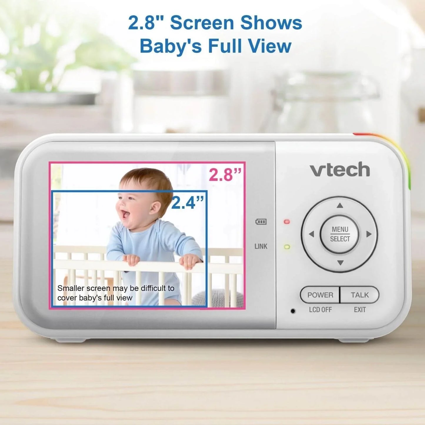 VTech - VM3263 2.8" Pan & Tilt Video Monitor with Night Light