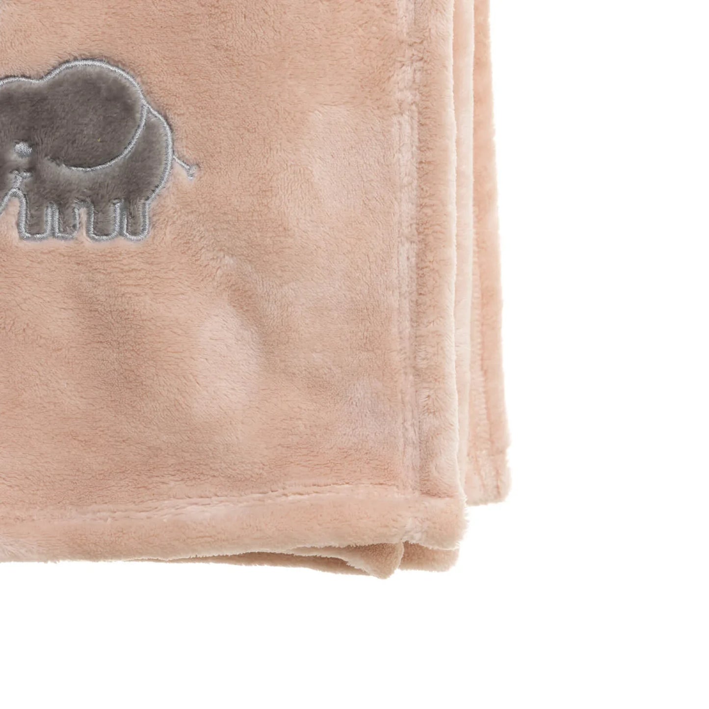 Mollia Welsoft Embroidered Baby Girl Blanket 80x100cm - Pink