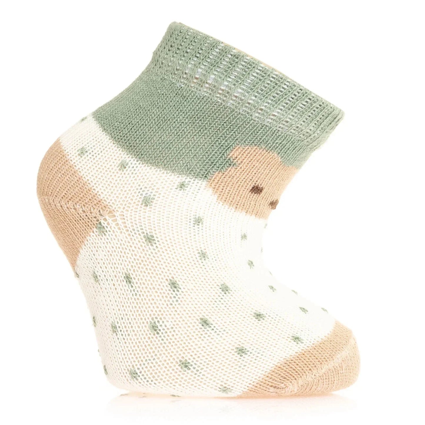 HelloBaby Grip Socks 3 Pcs - Green