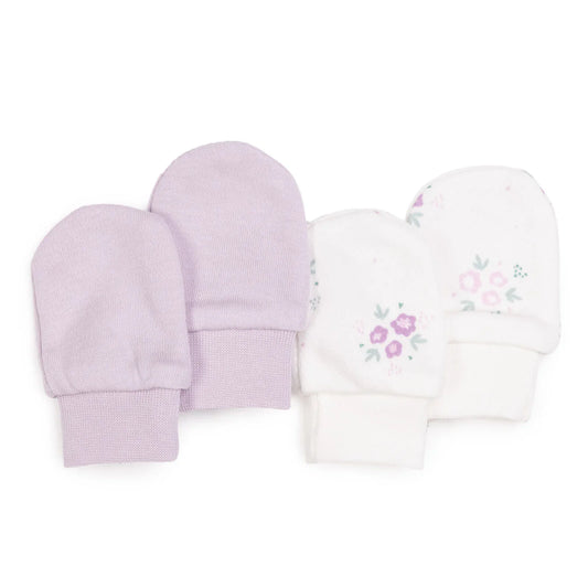 Bebetto Flowers Girl Mitten - Purple