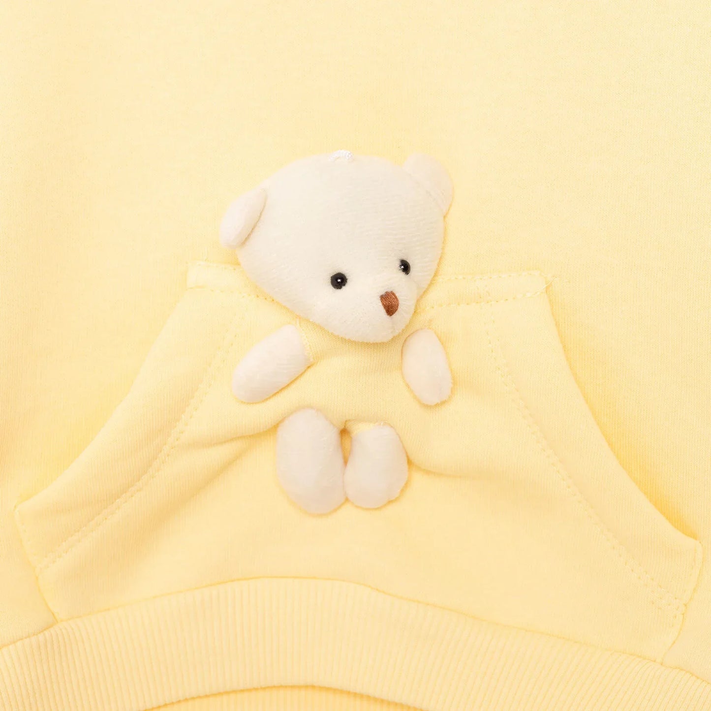 Tuffy Teddy Line Girl Jogging Set - Yellow