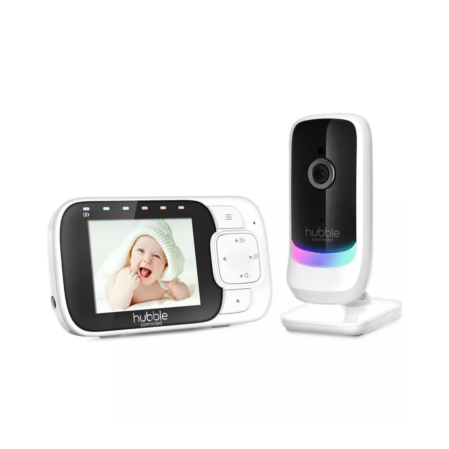 Outlet - Hubble Nursery View Glow - 2.8" Video Baby Monitor White