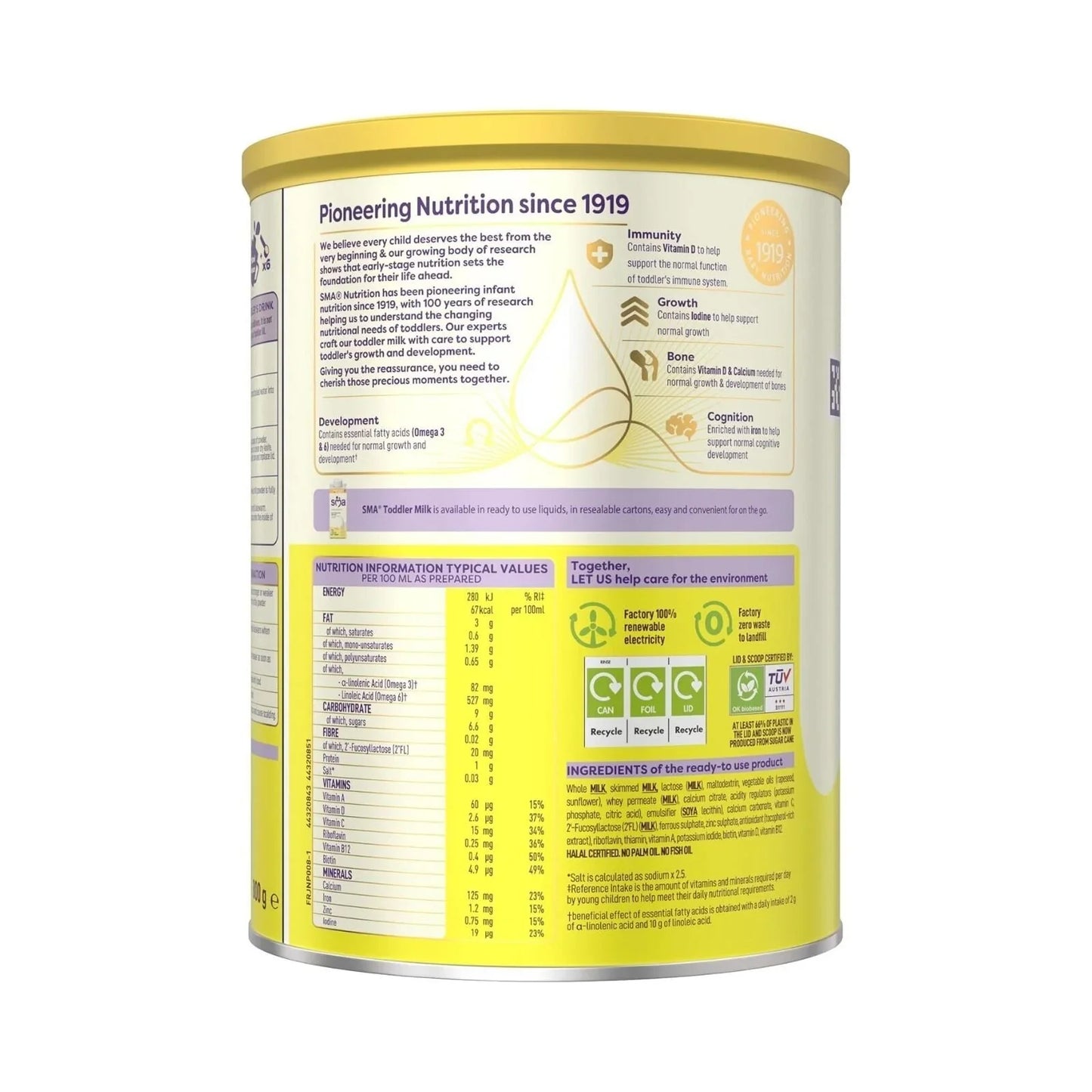 SMA Pro 3 Toddler Milk Formula 1-3 years 800g