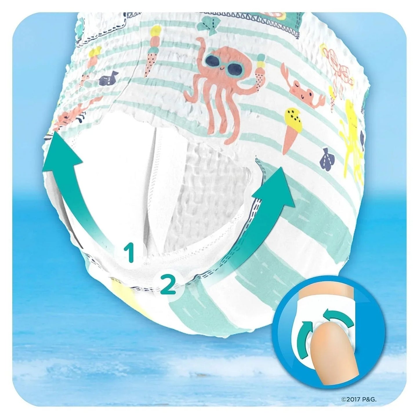 Pampers Splashers Baby Shark Size 3-4 - 12 nappies