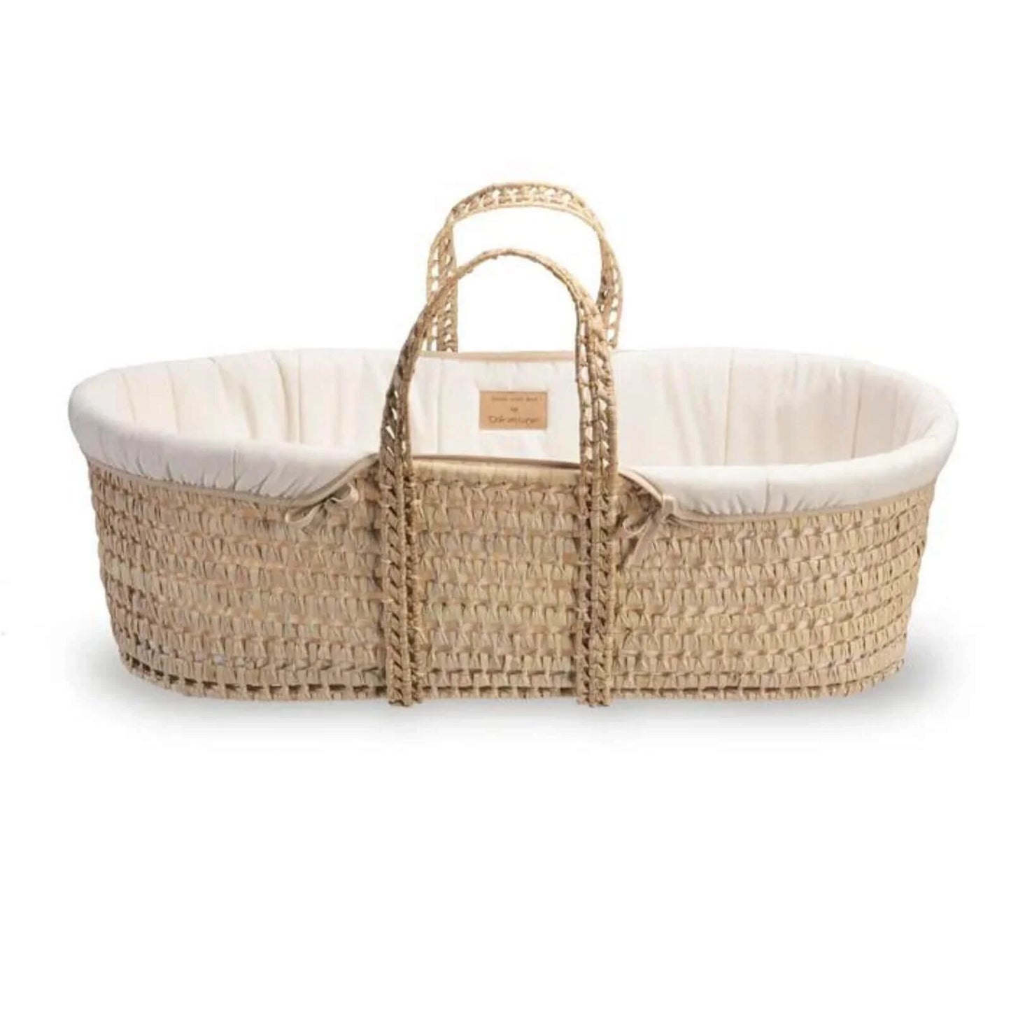 Clair de Lune Cream Organic Palm Moses Basket - Cream