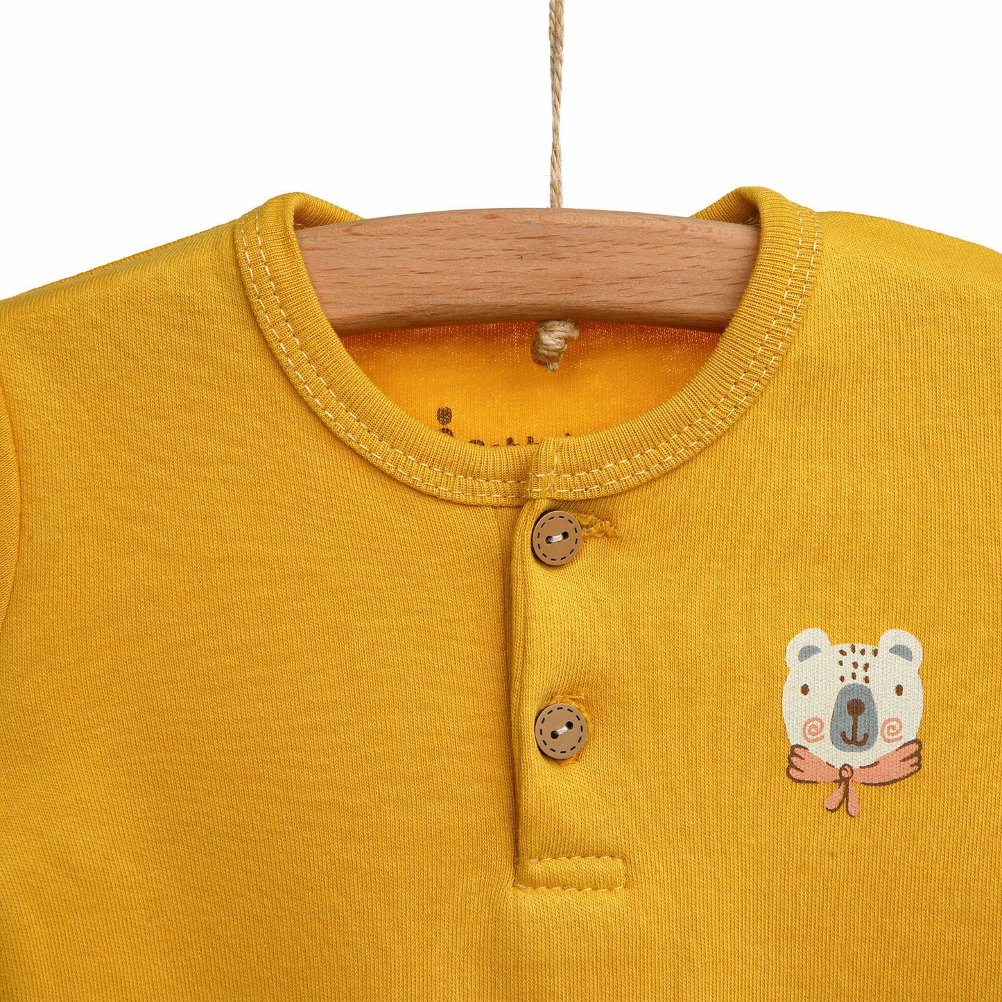 Bebbek Newborn Born To Be Wild Baby Set - Mustard