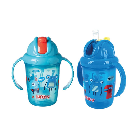 Nuby Flip N Sip Sippy Cups Pack of 2 - Multicolour