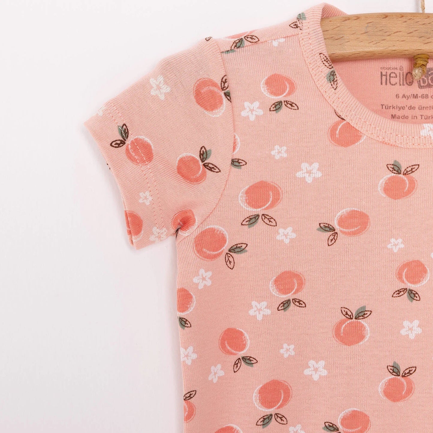 HelloBaby Baby Girl Short Sleeve Bodysuit 2 pcs - Pink