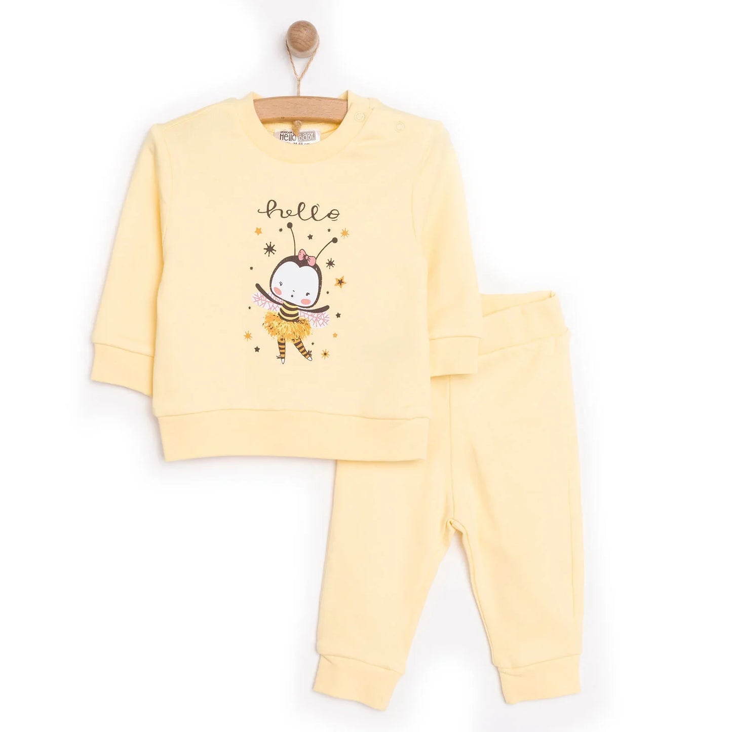 HelloBaby Basic Girl Jogging Set - Yellow