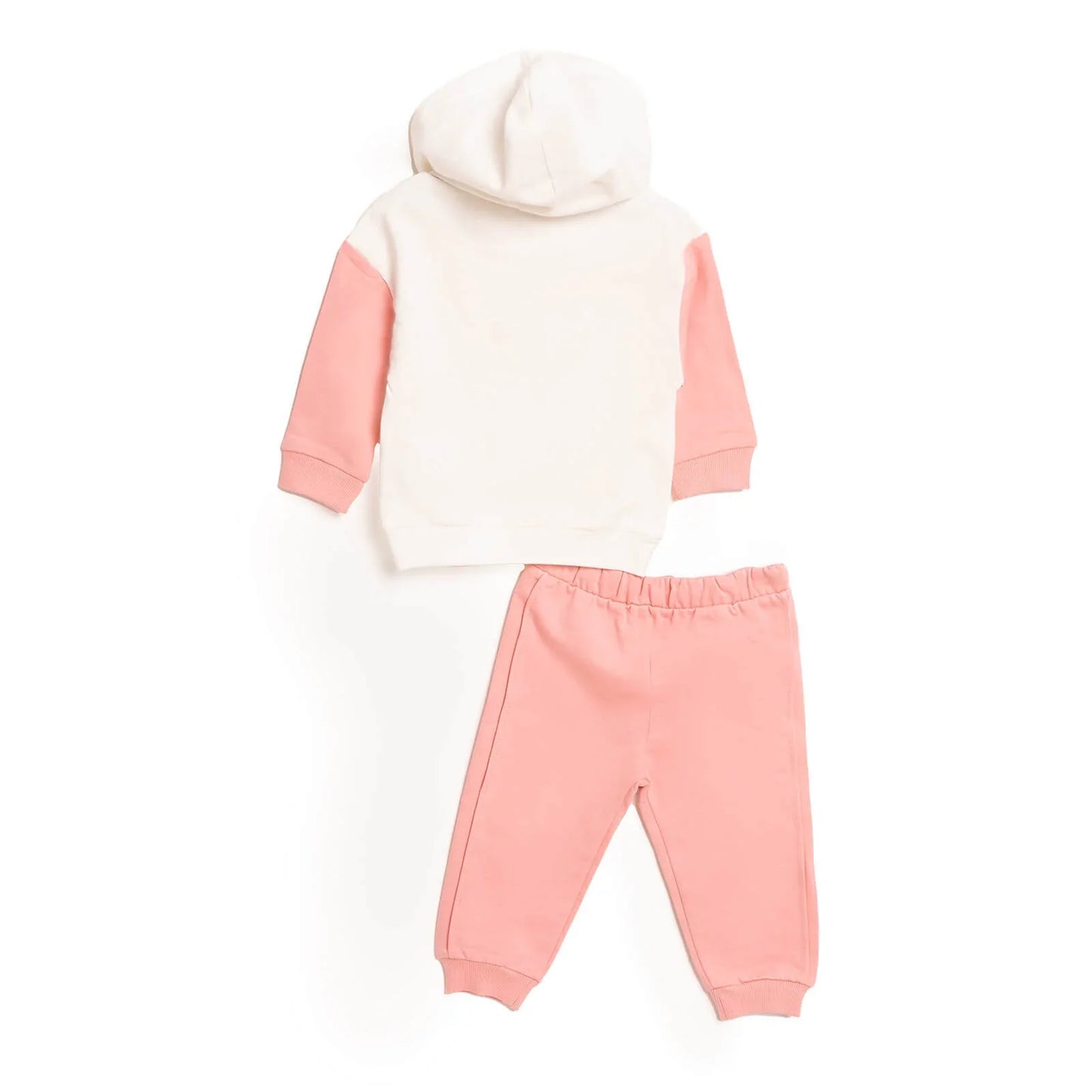 HelloBaby Baby Girl Sweatshirt Footless Bottom - Ecru