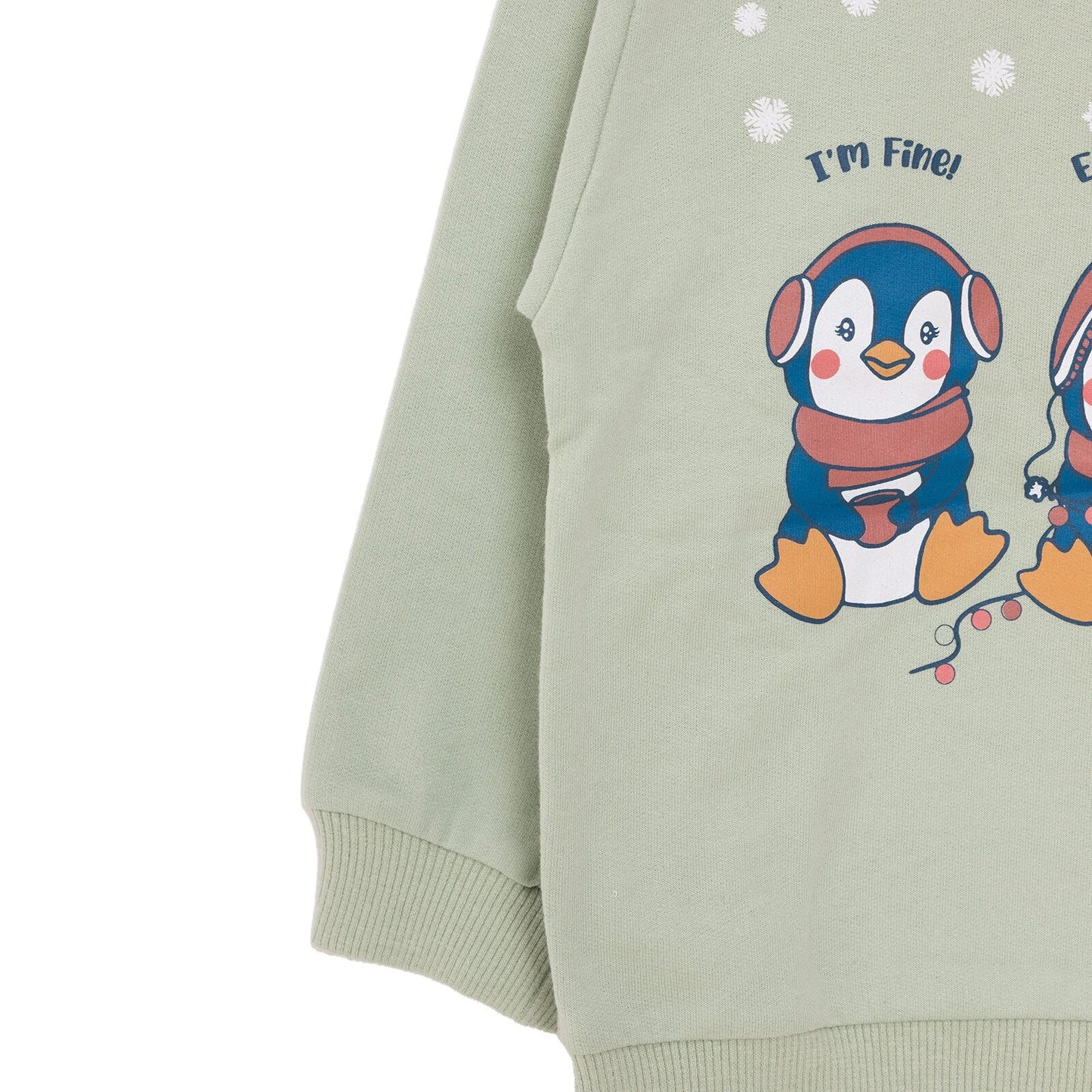 HelloBaby Basic Low Raised Penguin Printed Sweatshirt - Multicolour