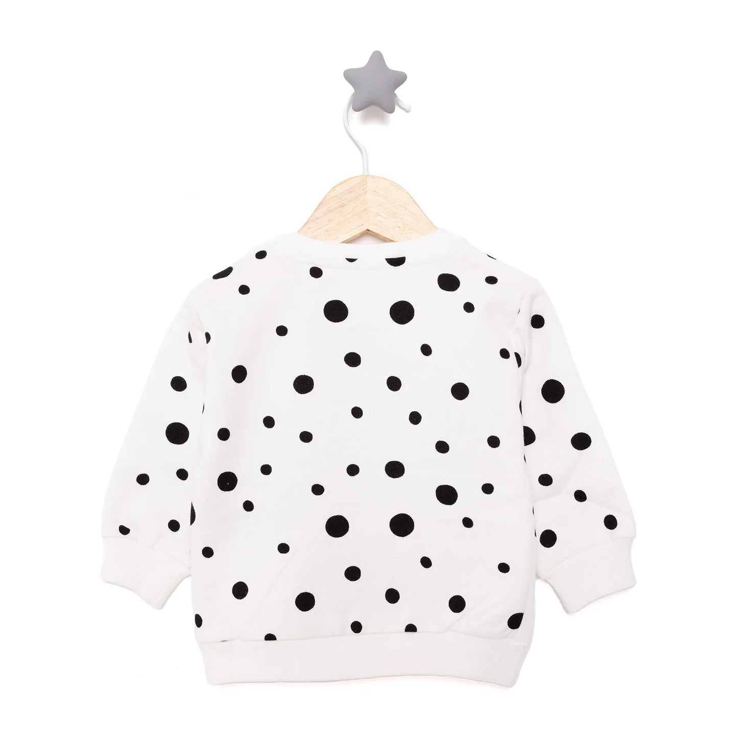 HelloBaby Basic Low Raised Polka-Dot Printed Sweatshirt - Printed