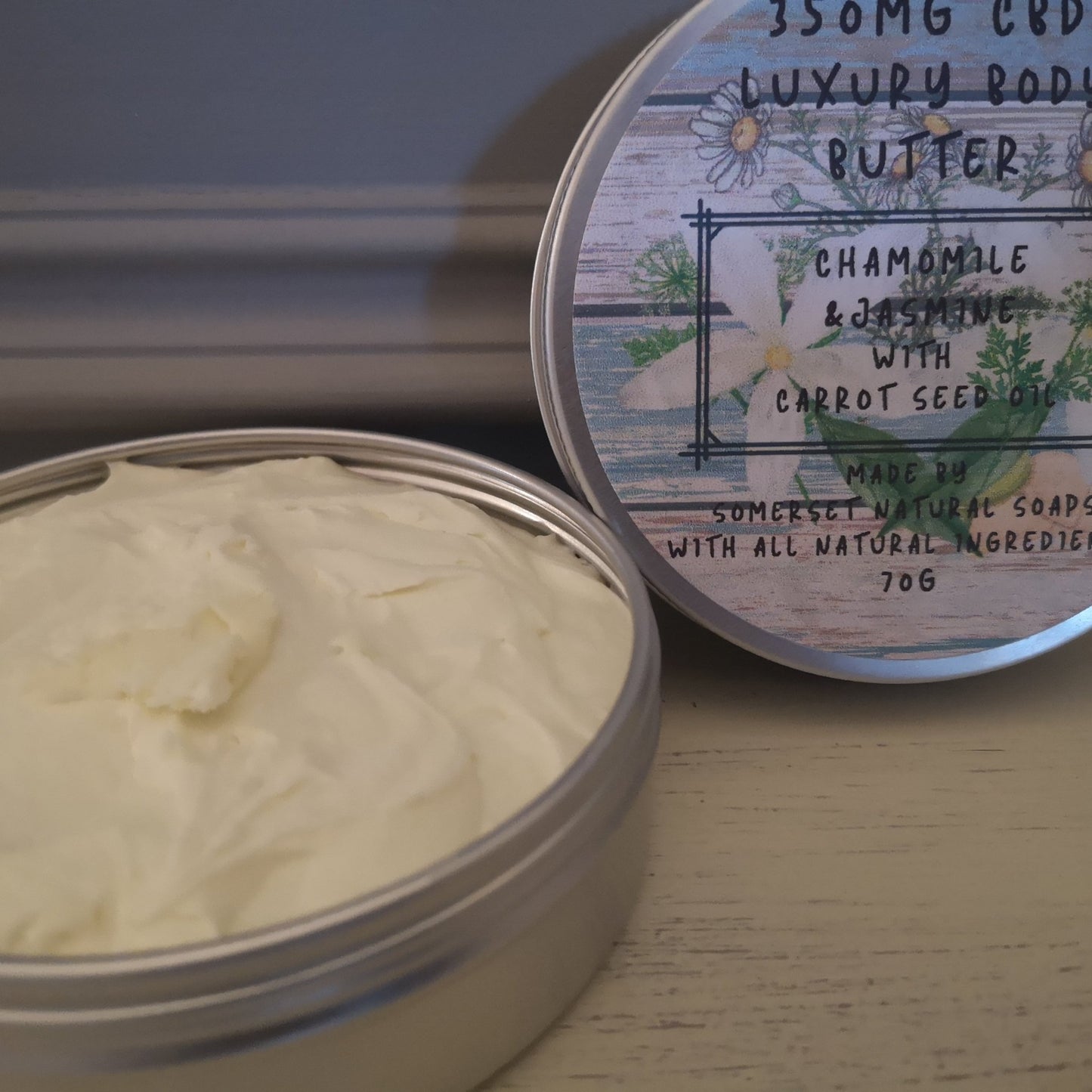 Chamomile & Jasmine Luxury CBD Body Butter - mezetto Shopify Collective Somerset Natural Soaps