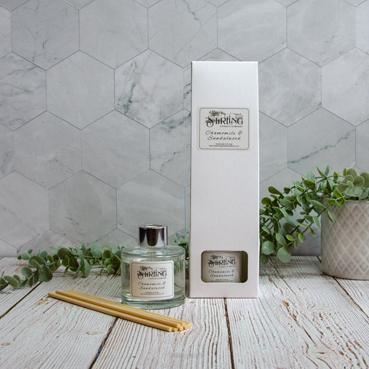 Chamomile & Sandalwood - Diffuser 100ml - mezetto Shopify Collective The Stirling Candle Company