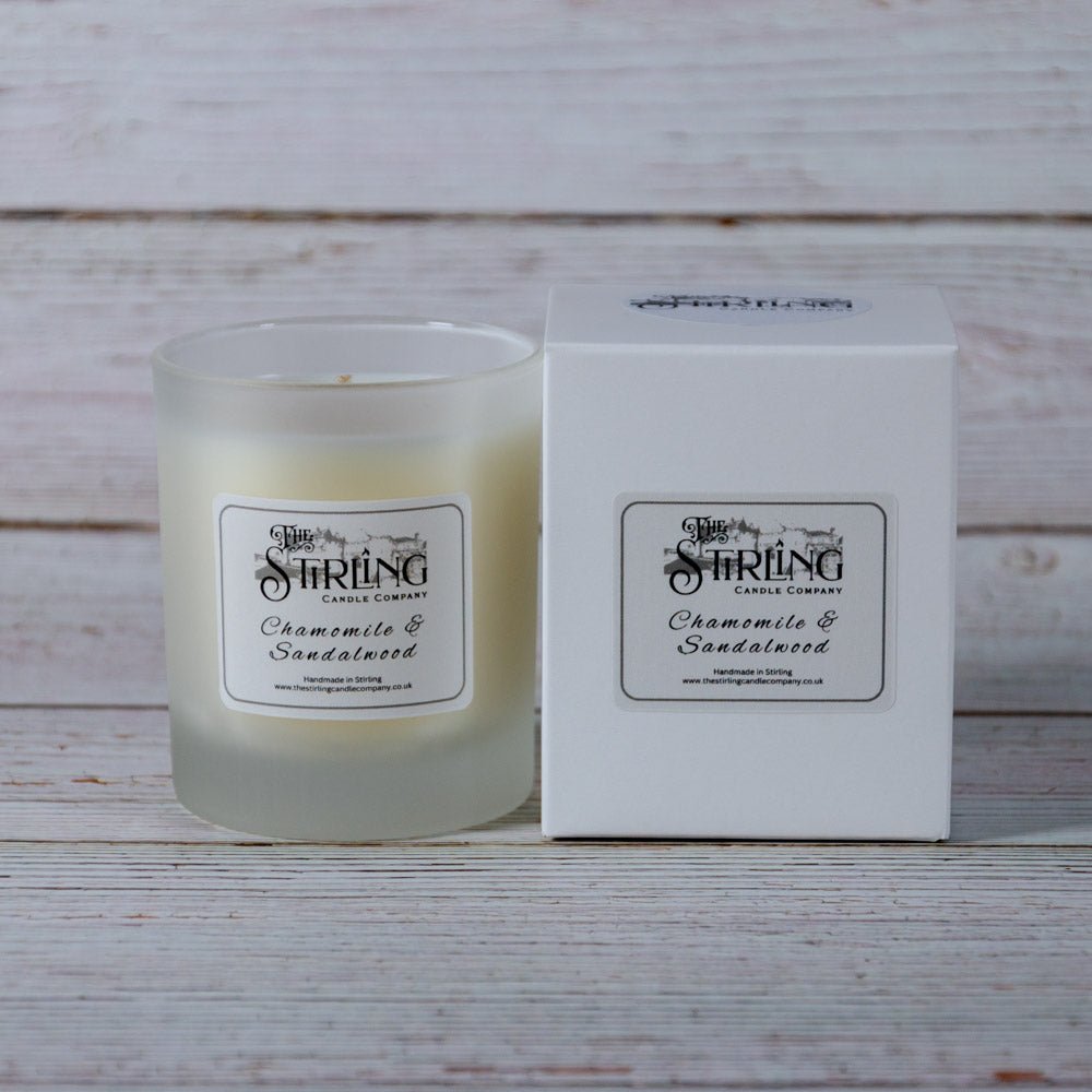 Chamomile & Sandalwood - Medium Candle - mezetto Shopify Collective The Stirling Candle Company