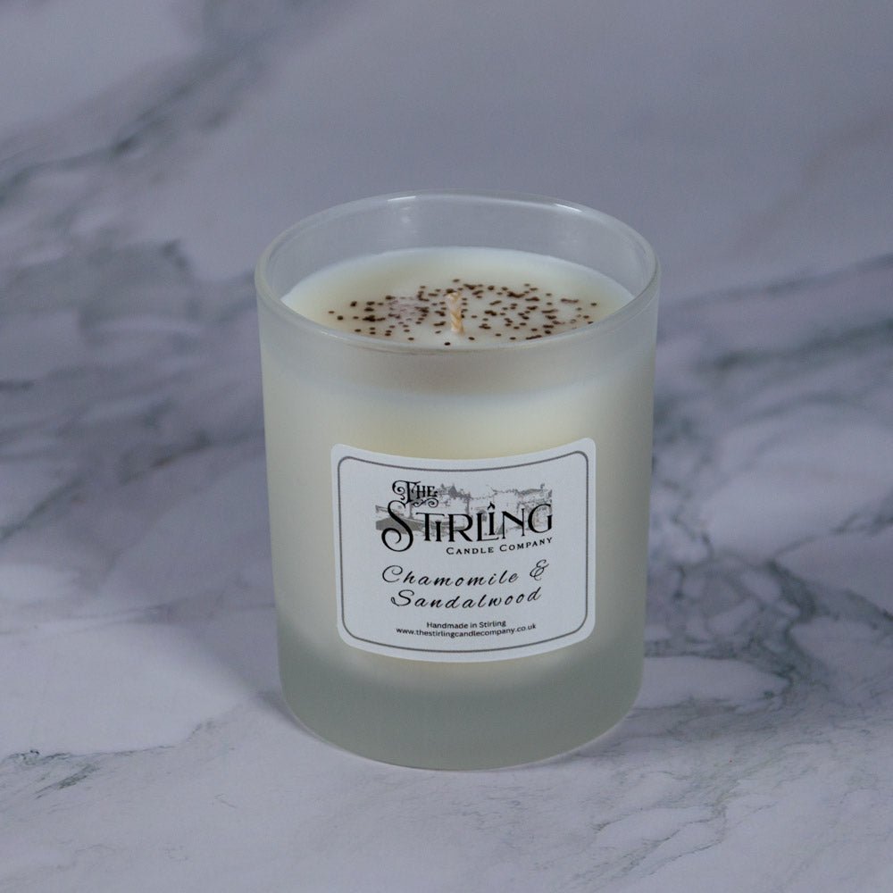 Chamomile & Sandalwood - Medium Candle - mezetto Shopify Collective The Stirling Candle Company