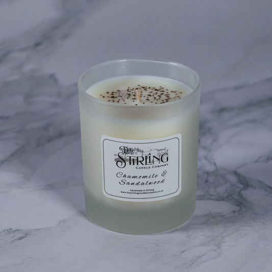 Chamomile & Sandalwood - Medium Candle - mezetto Shopify Collective The Stirling Candle Company